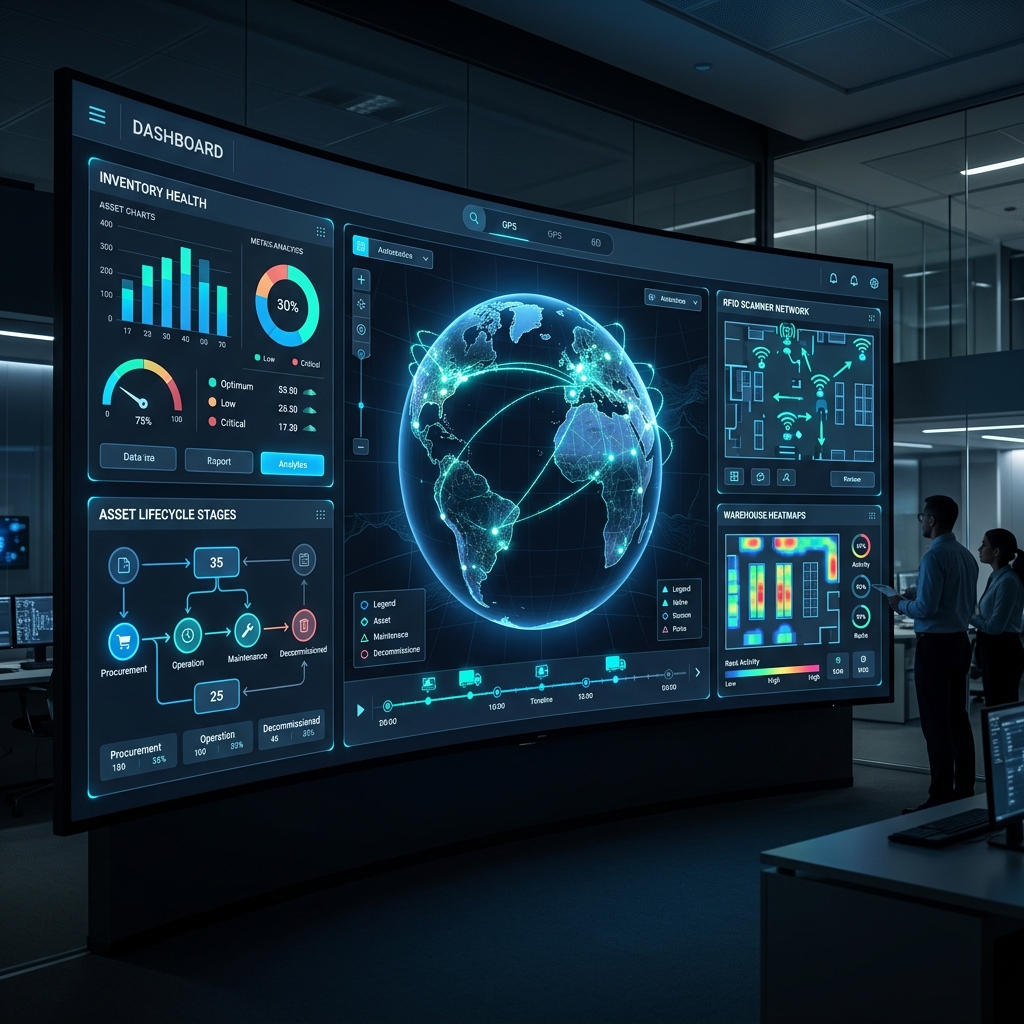 Zymofar Enterprise Asset Tracking Dashboard Mockup