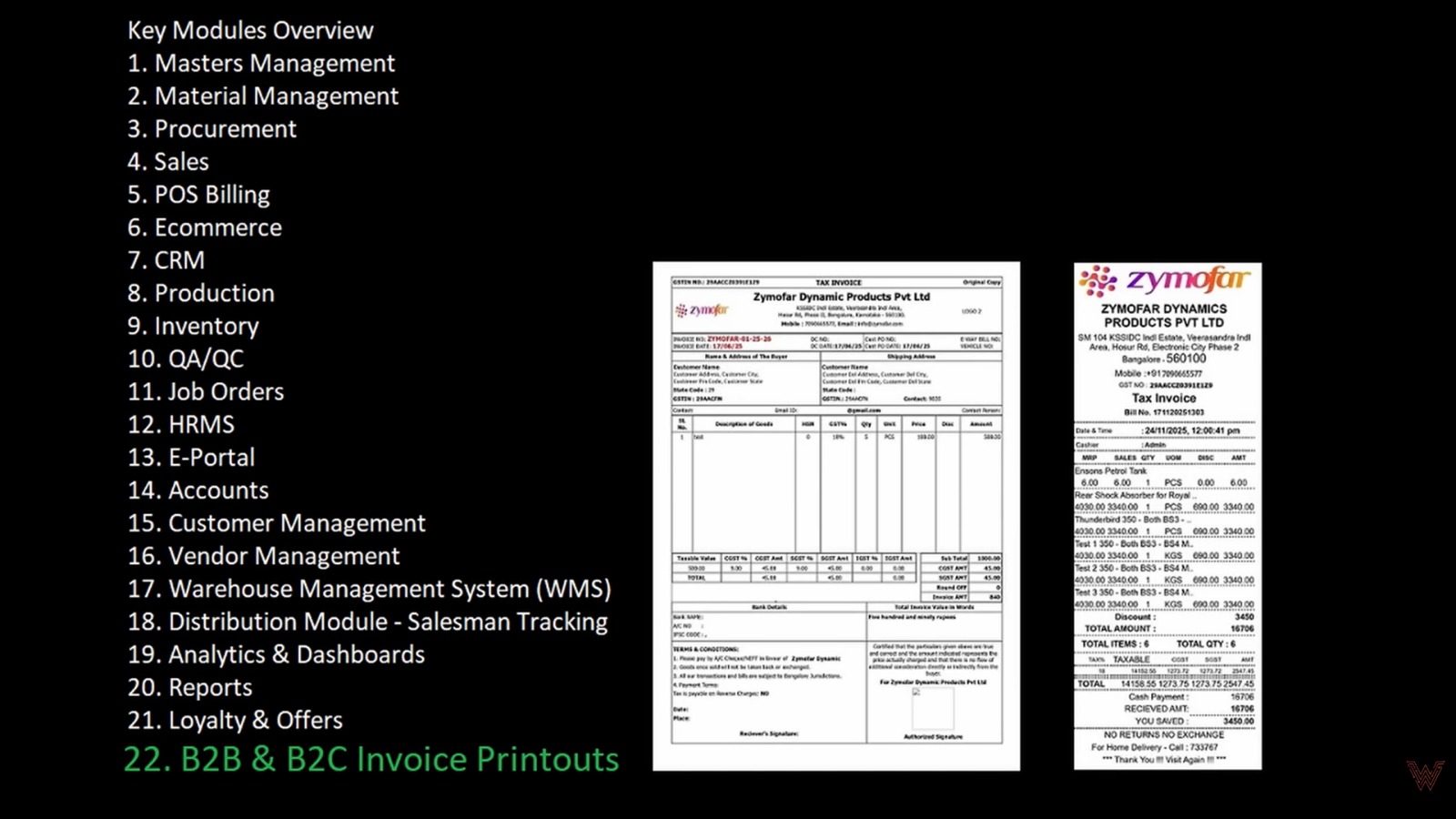 Zymofar BI & Analytics Dashboard