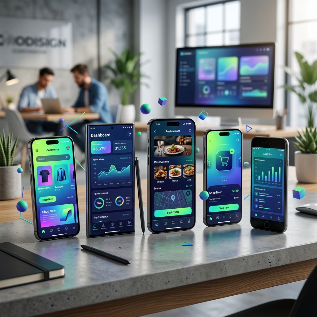 High-End Mobile App UI Mockup Zymofar