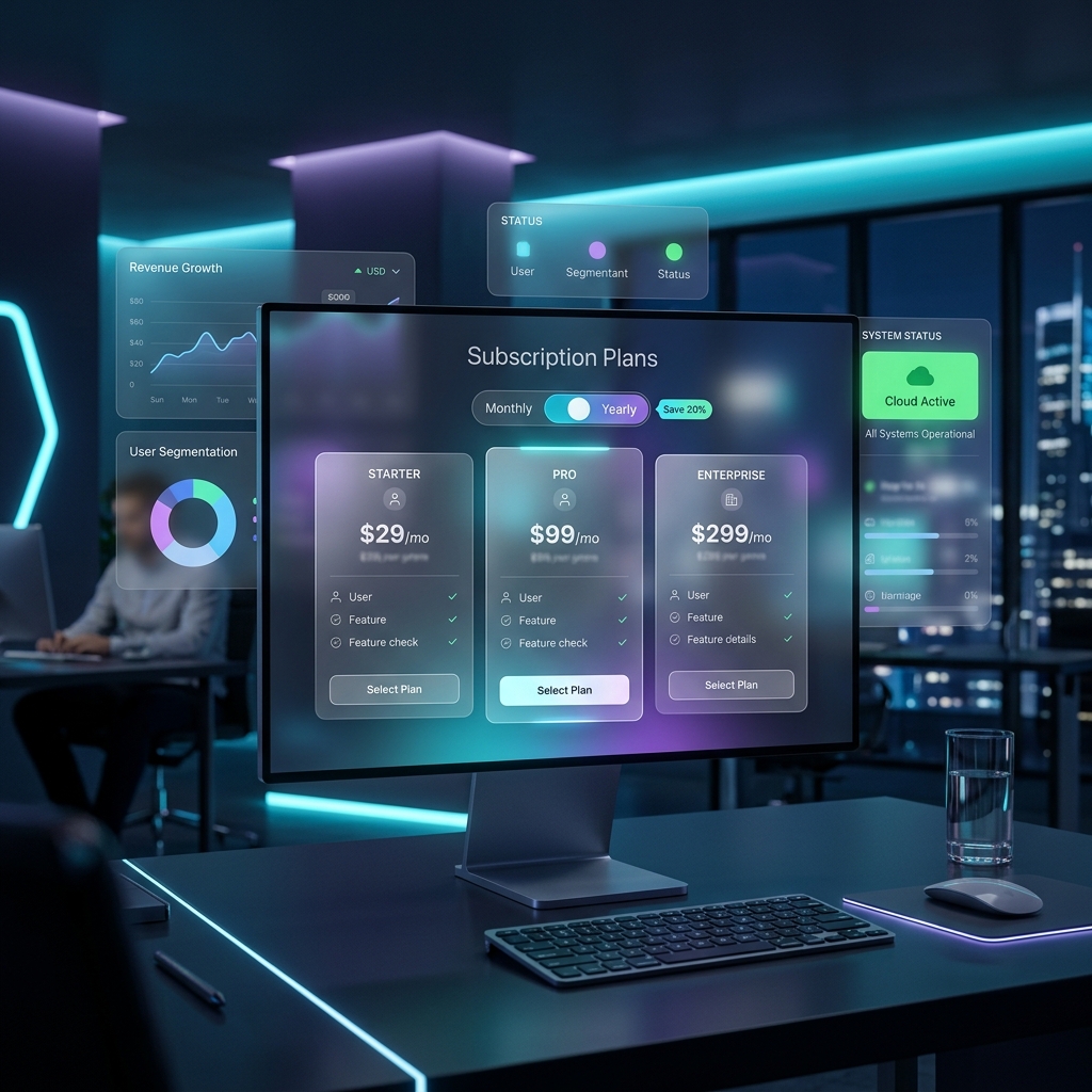 Zymofar SaaS Subscription Dashboard Pricing Plans Cloud ERP CRM