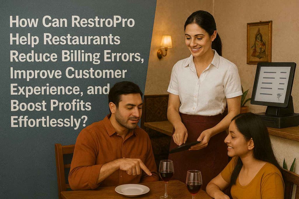 How Can RestroPro Help Restaurants Reduce Billing Errors, Improve Customer Experience, and Boost Profits Effortlessly?