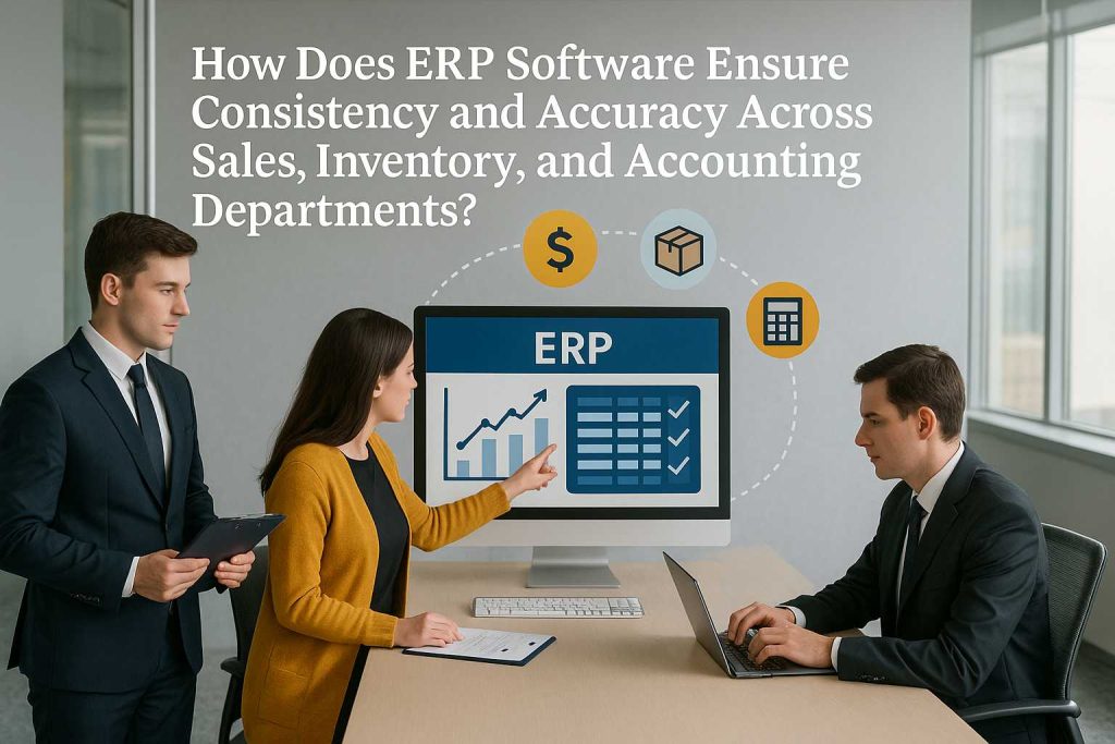 How Does ERP Software Ensure Consistency and Accuracy Across Sales, Inventory, and Accounting Departments?
