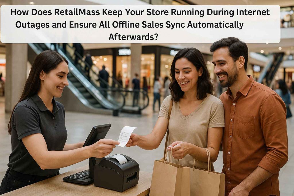 RetailMass Offline Billing in Shopping Mall – Seamless POS and Sync after Internet Outage