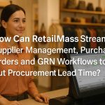 Retail Mass procurement automation software streamlines supplier management, purchase order creation, and GRN workflows to reduce procurement lead time and improve efficiency for retail businesses.