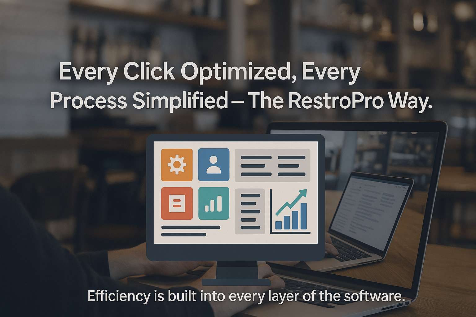 “Every Click Optimized, Every Process Simplified — The RestroPro Way.” Efficiency is built into every layer of the software.