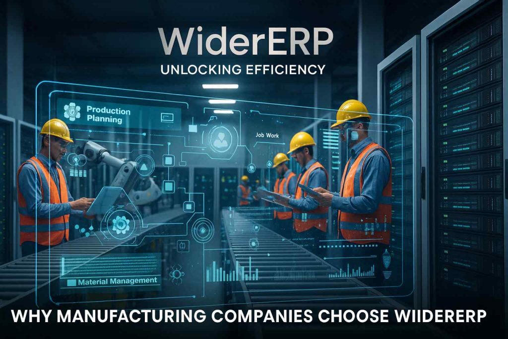 Why Should Manufacturing Companies Consider WiderERP for Production Planning, Job Work, and Material Management?